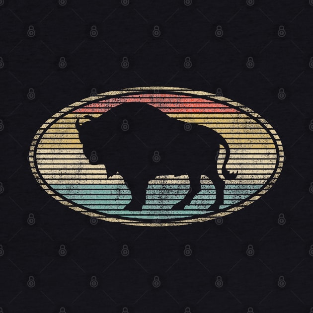 Bison Lovers Funny Vintage Design by FromHamburg